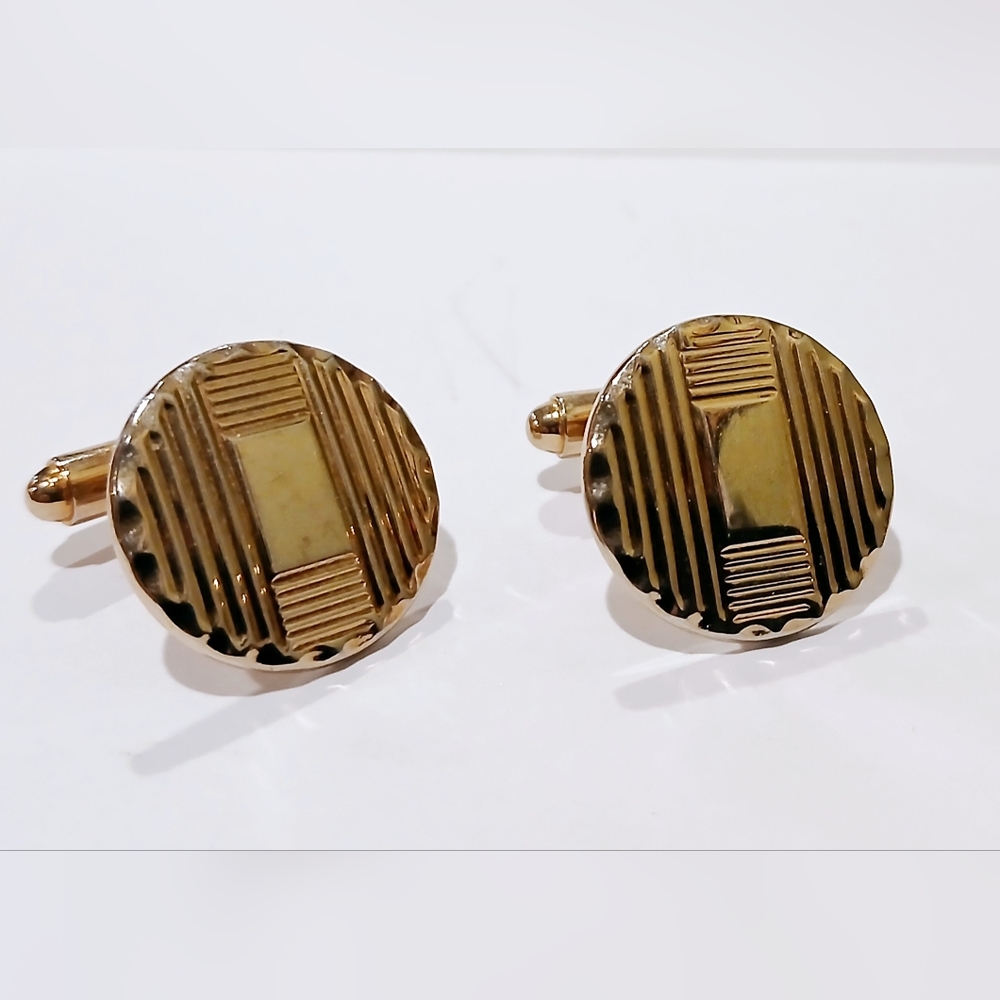 Vintage Gold Tone Cufflinks